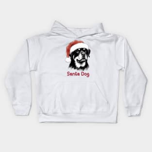 Santa Dog - Rottweiler Kids Hoodie